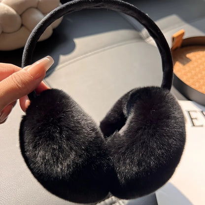 Orejeras de invierno para mujer de piel sintética - orejeras suaves y cálidas para esquí, viajes y actividades al aire libre