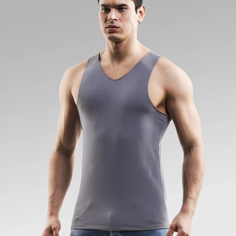 Camiseta interior térmica de forro polar para hombre, con diseño sin costuras y corte ajustado - Capa base cálida para días fríos, combinar en capas y actividades al aire libre