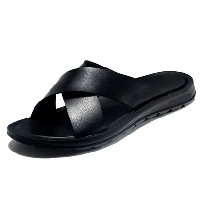 Herresandaler med Krydsremme og Komfortabel Slip-On Sommerstil