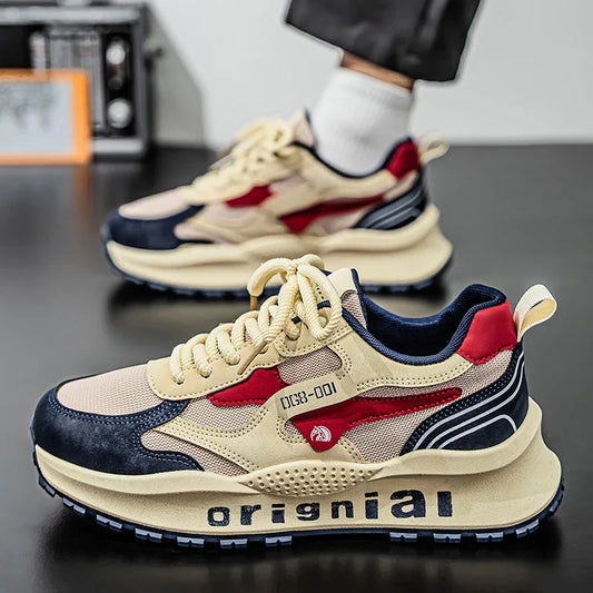 Sneakers respirabili pentru bărbați, din plasă, cu talpă amortizată - încălțăminte sport confortabilă pentru antrenamente, purtare zilnică și activități în aer liber