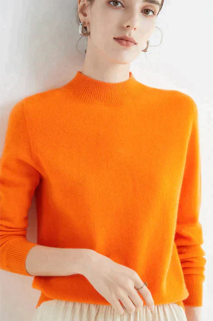 Jersey casual de punto para mujer para otoño e invierno - Jersey cálido y elegante para el día a día, el tiempo libre y un estilo casual elegante