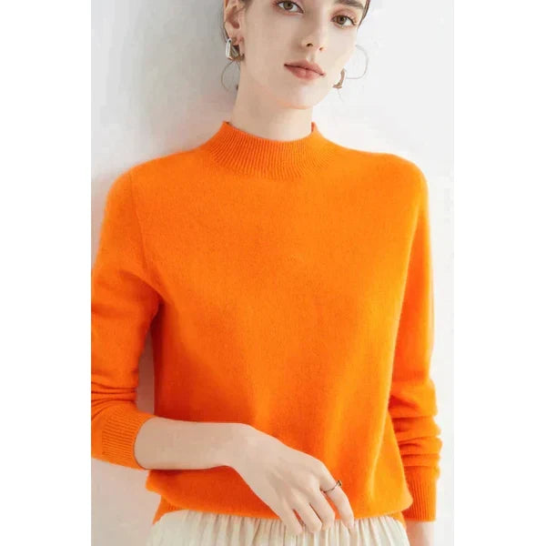 Jersey casual de punto para mujer para otoño e invierno - Jersey cálido y elegante para el día a día, el tiempo libre y un estilo casual elegante