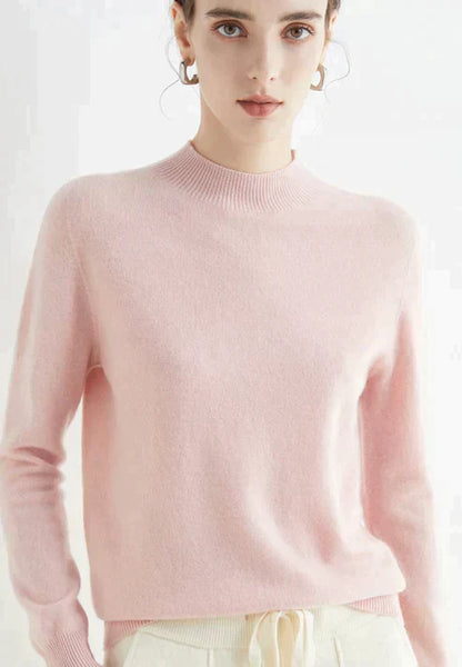 Jersey casual de punto para mujer para otoño e invierno - Jersey cálido y elegante para el día a día, el tiempo libre y un estilo casual elegante
