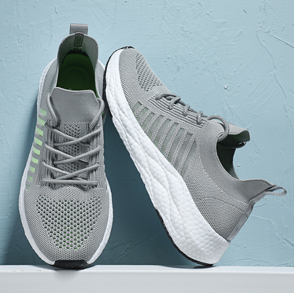 Męskie sportowe sneakersy o lekkiej, elastycznej i amortyzowanej konstrukcji – oddychające sneakersy na trening, czas wolny, spacery i co dzień