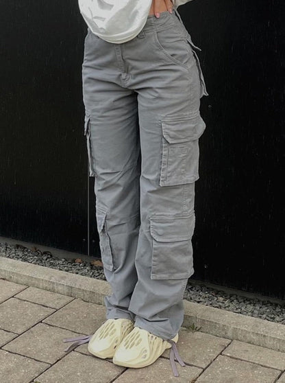 Pantaloni cargo de damă cu croială largă și buzunare practice – pantaloni utility moderni pentru streetwear, ținute de zi cu zi și outfituri casual