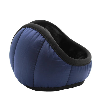 Orejeras de felpa plegables para hombre, con diseño cortavientos y repelente al agua - orejeras cálidas para ciclismo y uso en exteriores cuando hace frío