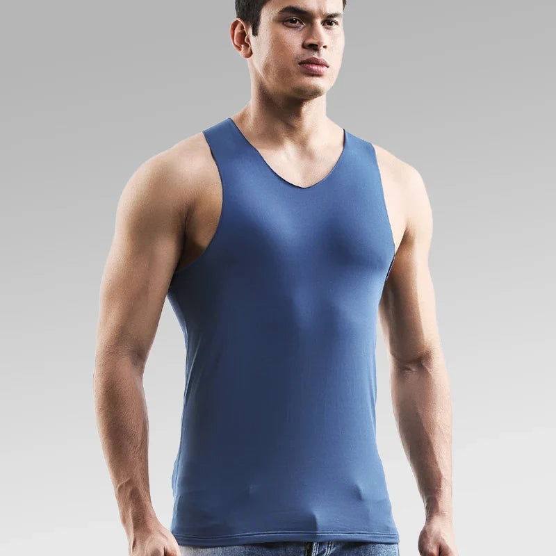 Camiseta interior térmica de forro polar para hombre, con diseño sin costuras y corte ajustado - Capa base cálida para días fríos, combinar en capas y actividades al aire libre