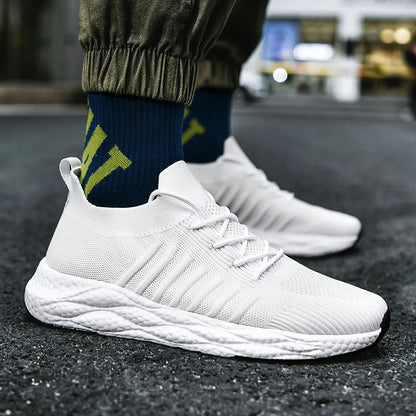 Męskie sportowe sneakersy o lekkiej, elastycznej i amortyzowanej konstrukcji – oddychające sneakersy na trening, czas wolny, spacery i co dzień