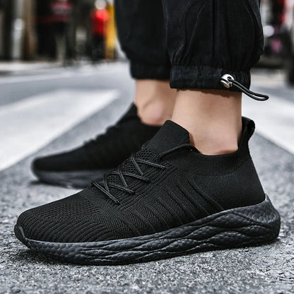 Męskie sportowe sneakersy o lekkiej, elastycznej i amortyzowanej konstrukcji – oddychające sneakersy na trening, czas wolny, spacery i co dzień