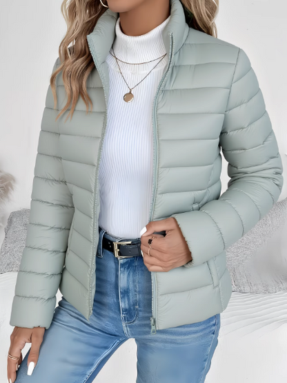 Women's lightweight quilted jacket with a water-repellent finish – Tailored transitional jacket for spring, autumn, and everyday wear