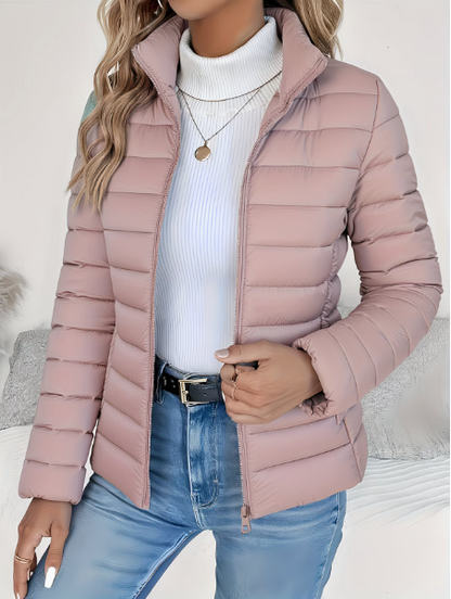 Women's lightweight quilted jacket with a water-repellent finish – Tailored transitional jacket for spring, autumn, and everyday wear