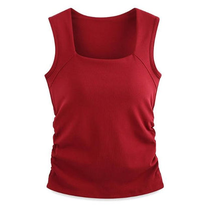 Dámský top s integrovanou podporou a designem cami – univerzální top na každý den, volný čas, vrstvení a elegantně ležérní styl