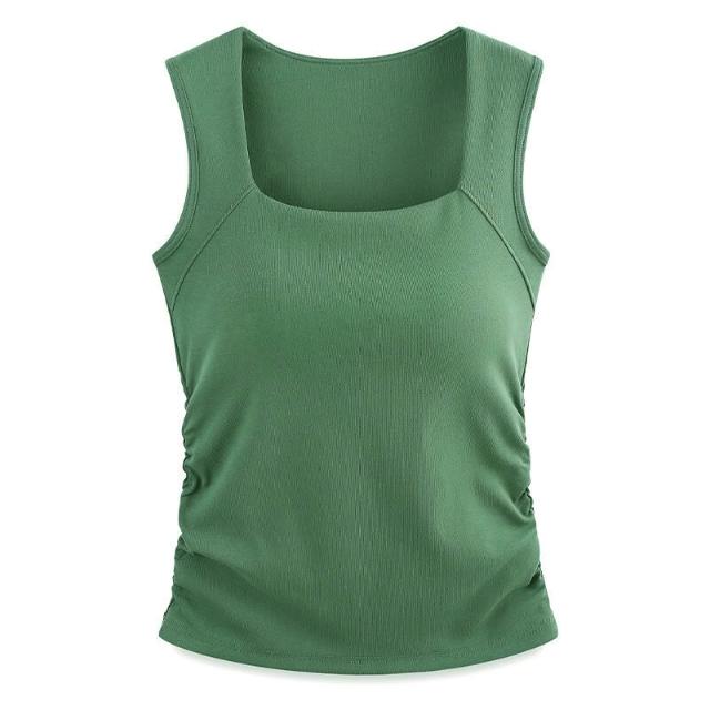 Dámský top s integrovanou podporou a designem cami – univerzální top na každý den, volný čas, vrstvení a elegantně ležérní styl