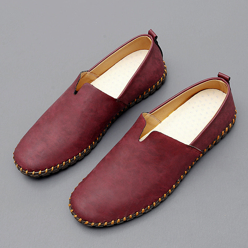 Men's Classic Leather Loafers – Elegant Everyday Shoes for Smart-Casual Style, the Office, Business, and Leisure