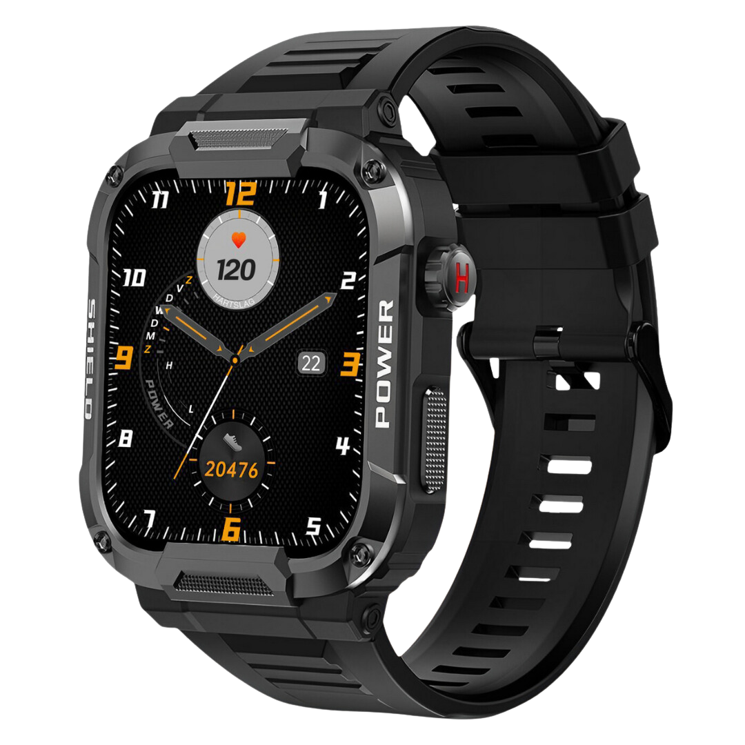 Men's Rugged Smartwatch with IP67 Protection and Fitness Features – Outdoor Watch with Up to 15 Days of Standby Time for Sports, Workouts, and Everyday Wear