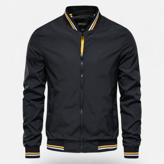 Herre Jakke Med Ståkrave Og Strygefri Finish – Afslappet Jakke Til Hverdagsbrug, Kontor, Fritid Og Smart Casual Stil