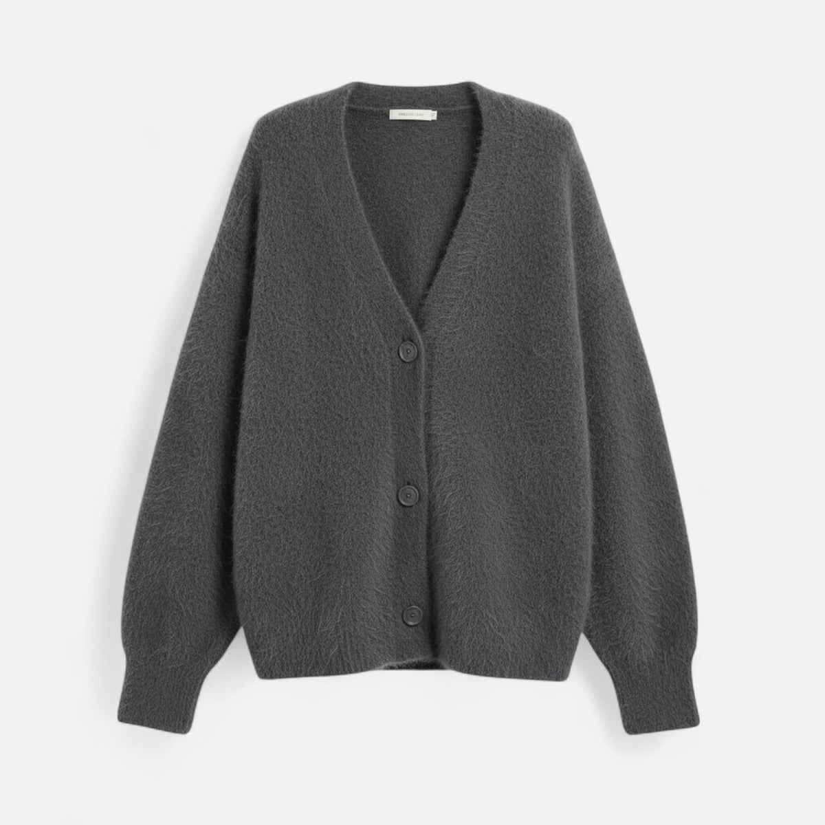 Cárdigan de punto holgado para mujer con escote en V y cierre de botones - Prenda elegante para llevar a capas en otoño, invierno, uso diario y estilo smart casual