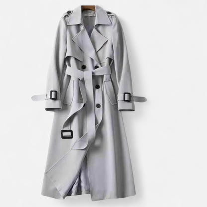 Dame Trenchcoat Med Bindebælte Og Midilængde