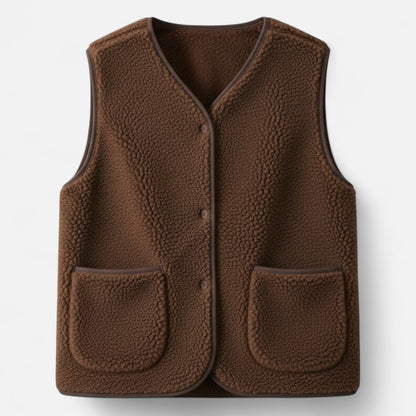 Chaleco para mujer de suave mezcla de cachemira - Prenda de abrigo elegante para combinar en capas en otoño, invierno, el día a día y un estilo casual elegante