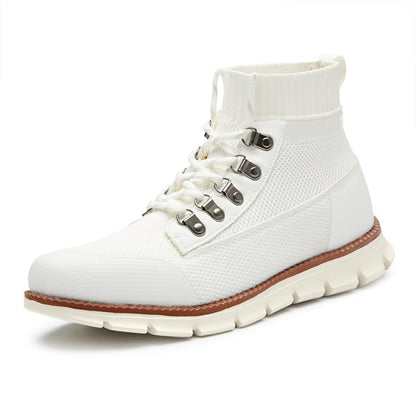 Sneakers high-top respirabili pentru bărbați, din plasă – pantofi ușori și susținători pentru utilizare zilnică, timp liber și stil relaxat