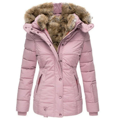 Chaqueta de invierno para mujer de corte regular - Corte clásico para disfrutar de calidez y comodidad en los días fríos