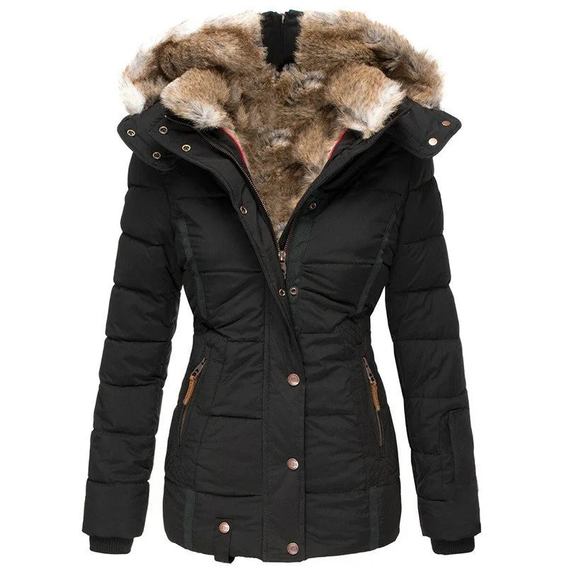 Chaqueta de invierno para mujer de corte regular - Corte clásico para disfrutar de calidez y comodidad en los días fríos