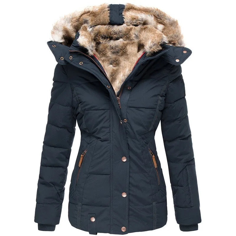 Chaqueta de invierno para mujer de corte regular - Corte clásico para disfrutar de calidez y comodidad en los días fríos
