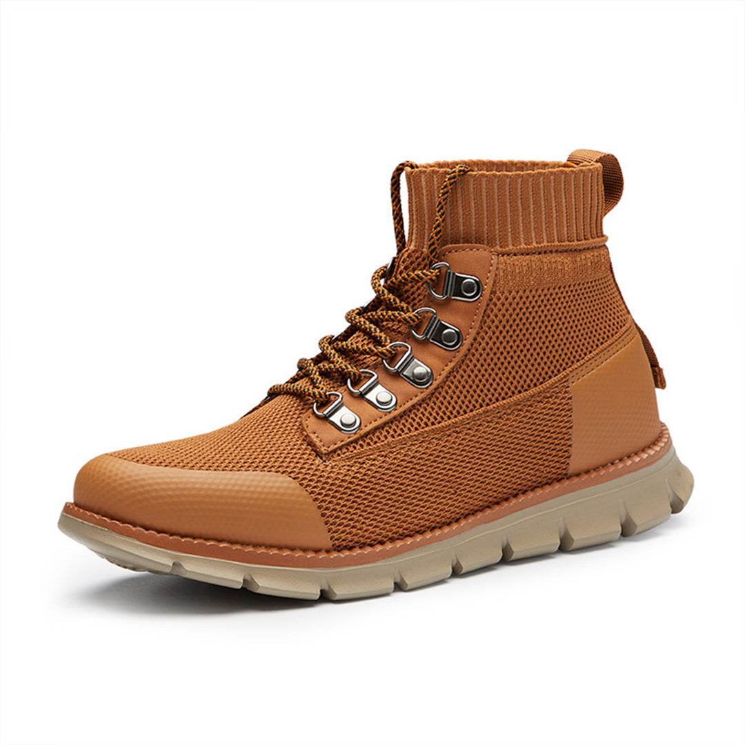 Sneakers high-top respirabili pentru bărbați, din plasă – pantofi ușori și susținători pentru utilizare zilnică, timp liber și stil relaxat