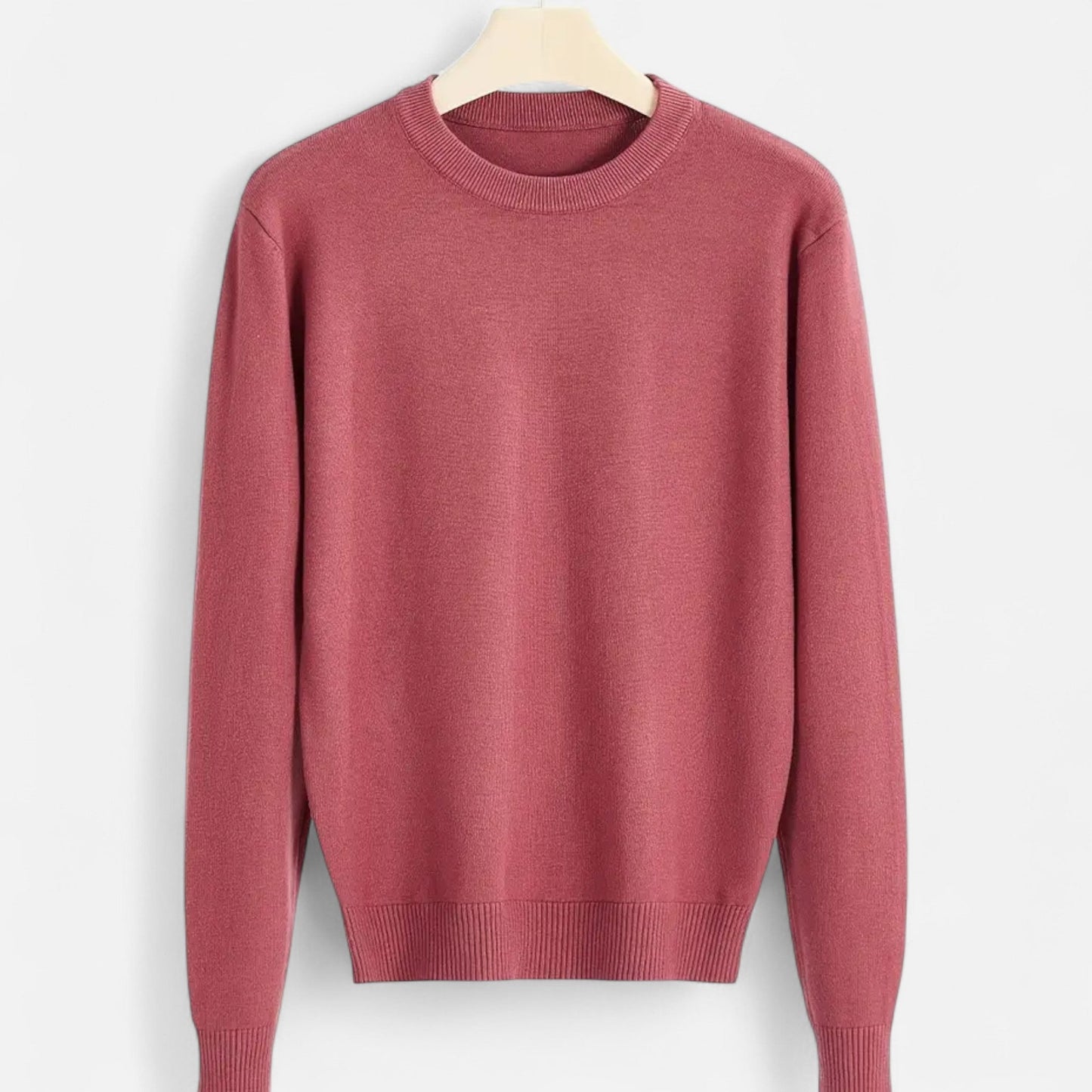 Herre Slim Fit Striktrøje – Klassisk Sweater Til Kontor, Hverdagsbrug, Fritid Og Smart Casual Stil