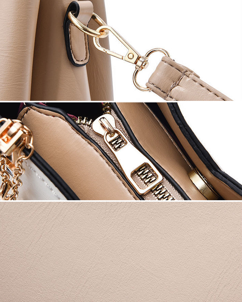 Bolso grande de mano para mujer de cuero sintético con correa ajustable y varios bolsillos – Tote espacioso para trabajo, viajes, compras y uso diario