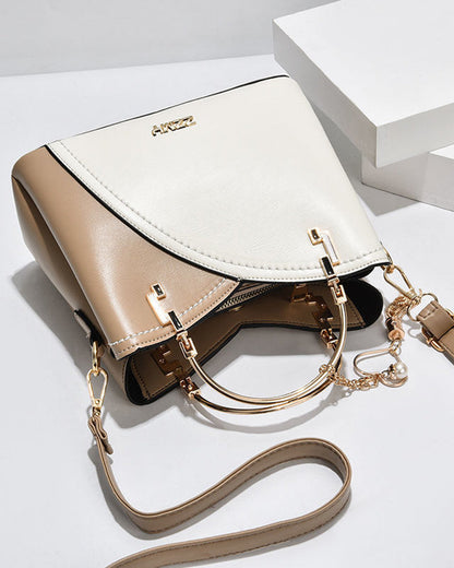 Bolso grande de mano para mujer de cuero sintético con correa ajustable y varios bolsillos – Tote espacioso para trabajo, viajes, compras y uso diario
