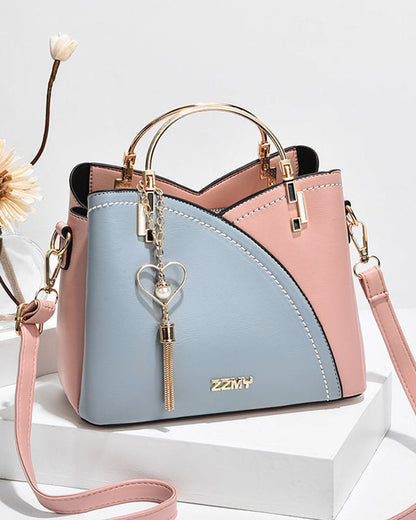 Bolso grande de mano para mujer de cuero sintético con correa ajustable y varios bolsillos – Tote espacioso para trabajo, viajes, compras y uso diario