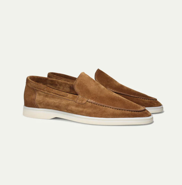 Herre Loafers I Ruskind Med Slip-on Design – Elegante Køresko Til Kontor, Fritid, Rejser Og Smart Casual Stil