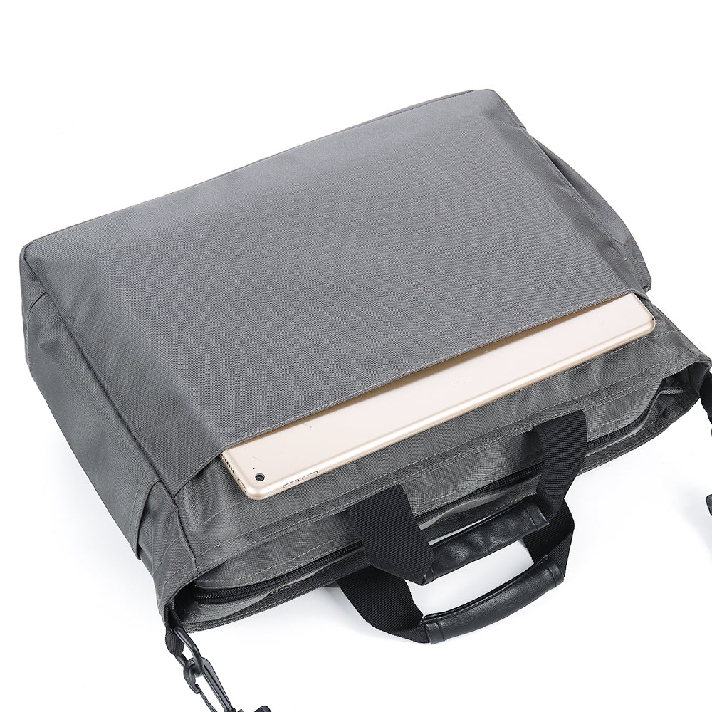 Herre Nylon Messenger-taske Med Flere Lommer Og Laptoprum – Rummelig Crossbody-arbejdstaske Med Organiserede Rum Til Arbejde, Studie Og Rejser