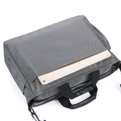 Herre Nylon Messenger-taske Med Flere Lommer Og Laptoprum – Rummelig Crossbody-arbejdstaske Med Organiserede Rum Til Arbejde, Studie Og Rejser
