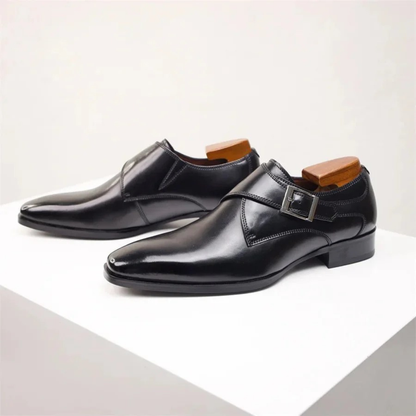 Męskie buty typu monk strap z pojedynczą klamrą – formalne obuwie męskie do pracy, biura i na specjalne okazje