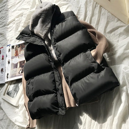 Dame Polstret Bodywarmer – Gilet Med Høj Krave Til Overgangslag
