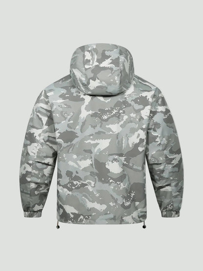 Herre Løs Hættetrøje Med Camouflageprint – Afslappet Design Til Streetwear, Fritid Og Hverdagsbrug