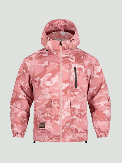 Herre Løs Hættetrøje Med Camouflageprint – Afslappet Design Til Streetwear, Fritid Og Hverdagsbrug