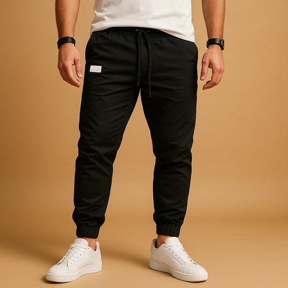 Pantaloni jogger cargo pentru bărbați, cu croială lejeră și craci conici – design utilitar, cu talie cu șnur și buzunare practice, pentru purtare zilnică, călătorii și timpul liber