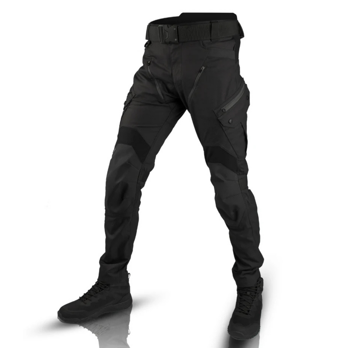 Pantalones cargo de corte regular para hombre - Pantalones utilitarios funcionales con varios bolsillos y paneles en las rodillas para actividades al aire libre, el trabajo y el uso diario