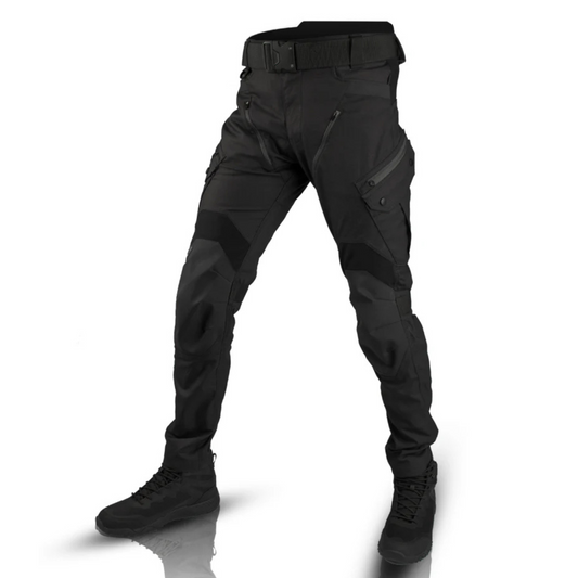 Men's Regular-Fit Cargo Pants – Functional Utility Pants With Multiple Pockets And Knee Panels For Outdoor Activities, Work, And Everyday Wear