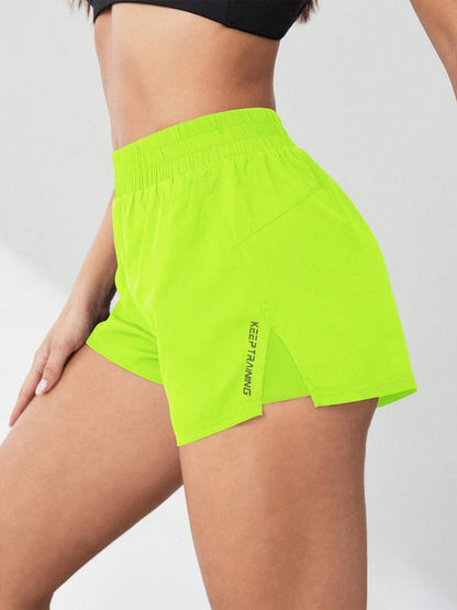 Dame 2-i-1 Løbeshorts Med Hurtigtørrende Materiale – Lette Træningsshorts Med Støttende Inderlag Til Løb, Fitness Og Aktiv Hverdagsbrug