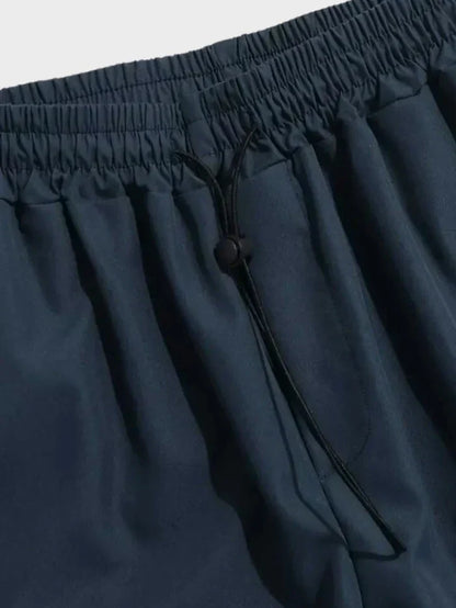 Herre Baggy Cargobukser – Utilitybukser Med Brede Ben Til Streetwear Om Foråret Og Sommeren
