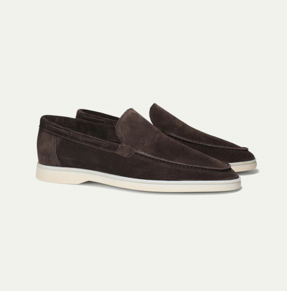 Herre Loafers I Ruskind Med Slip-on Design – Elegante Køresko Til Kontor, Fritid, Rejser Og Smart Casual Stil