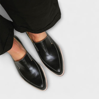Dame Slip-On Loafers Med Spids Tå Og Komfort