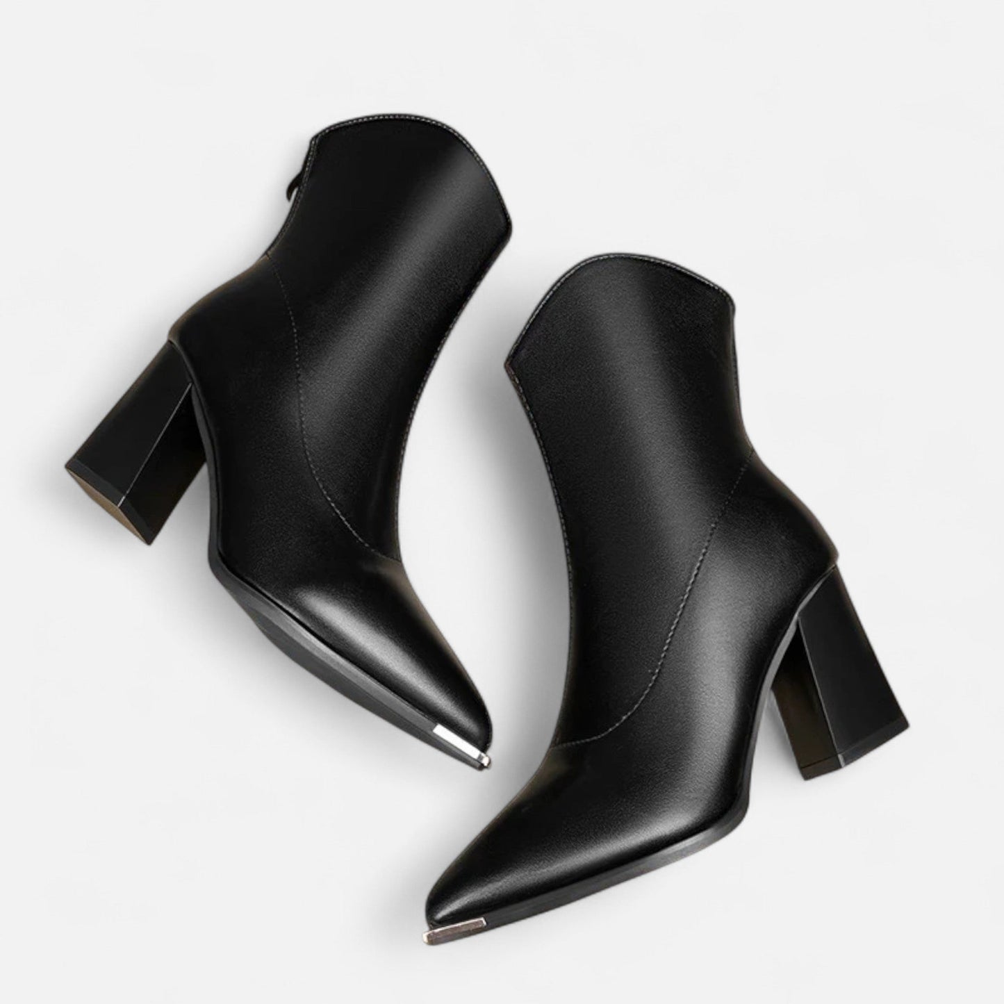 Give me leather Chelsea boots with a pointed toe – elegant design for everyday wear, the office, autumn, and smart-casual outfits