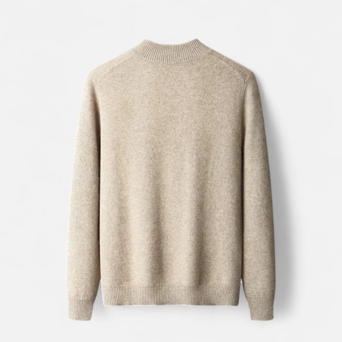 Men's Merino Wool Cardigan with Zip Closure – Elegant Knitwear for Autumn, Winter, Everyday Wear and Smart Casual Style