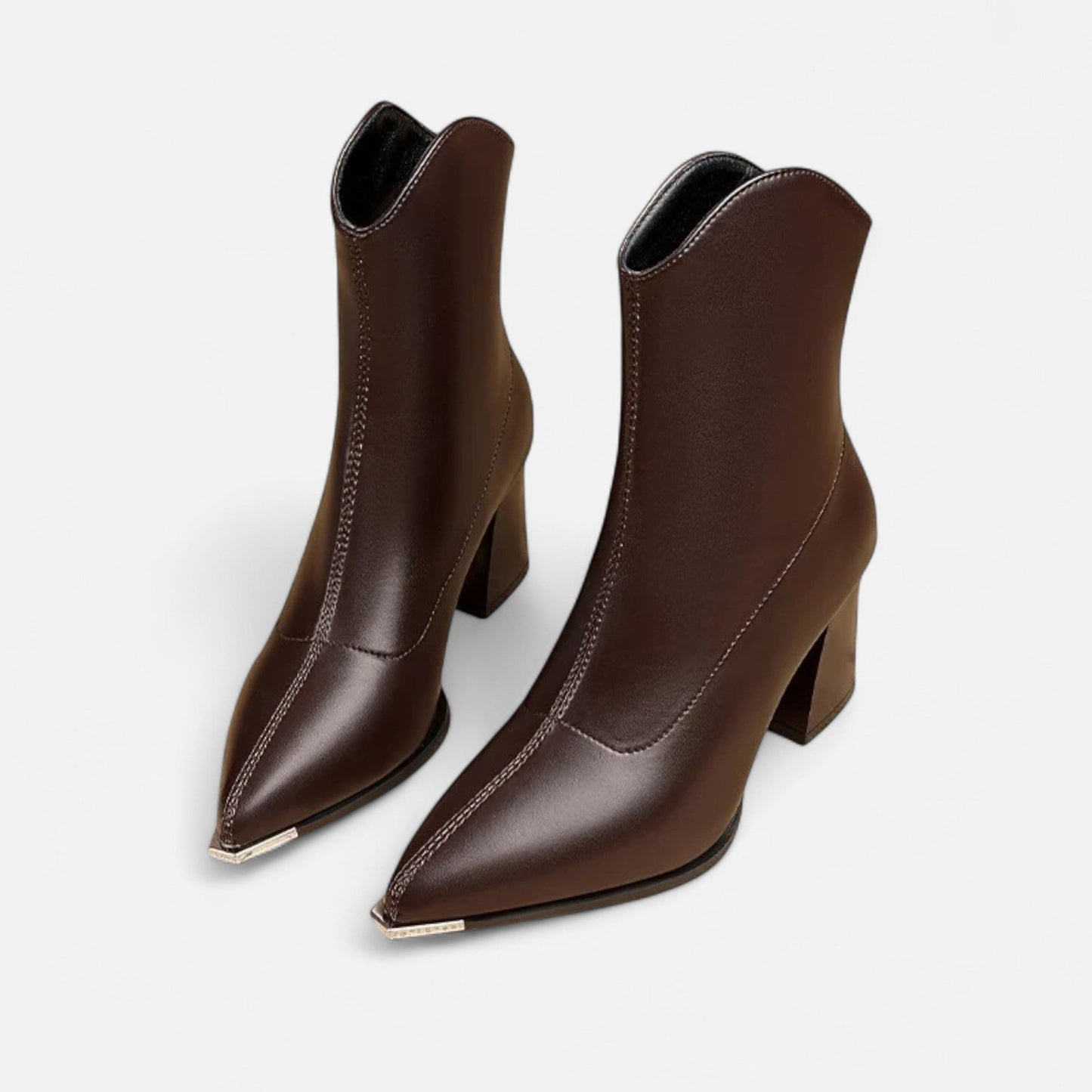 Give me leather Chelsea boots with a pointed toe – elegant design for everyday wear, the office, autumn, and smart-casual outfits