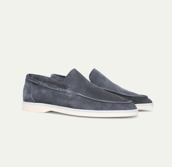 Herre Loafers I Ruskind Med Slip-on Design – Elegante Køresko Til Kontor, Fritid, Rejser Og Smart Casual Stil